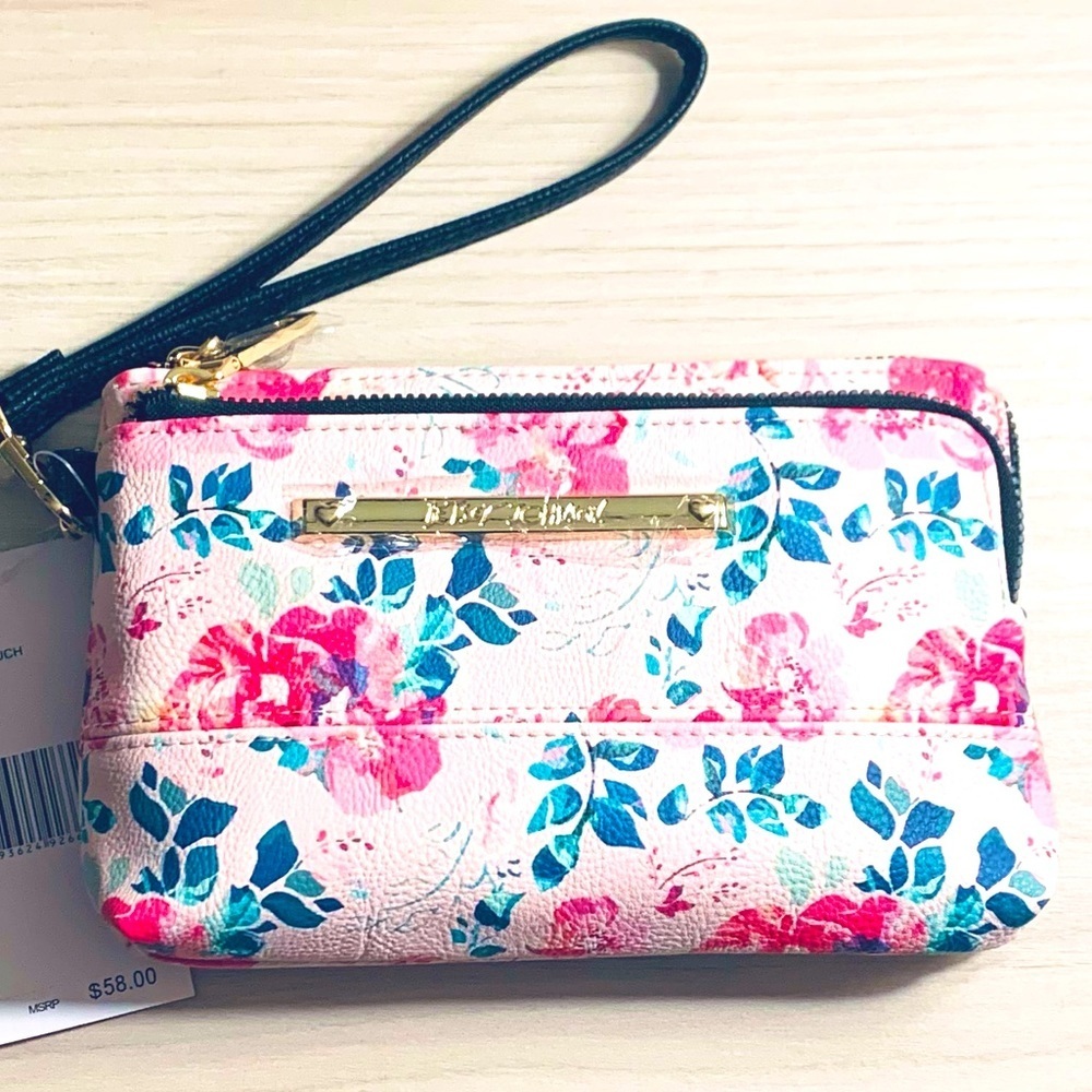 Betsey Johnson pouch wristlet!